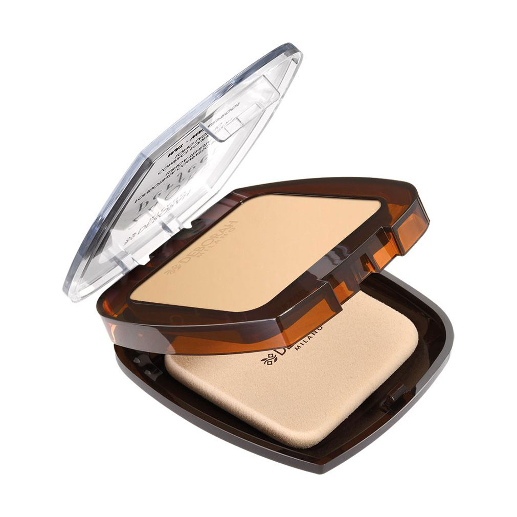 Водостійка матова тональна основа для обличчя Deborah 24Ore Perfect Compact Foundation Mat Waterproof 01 Light Beige, 9 г